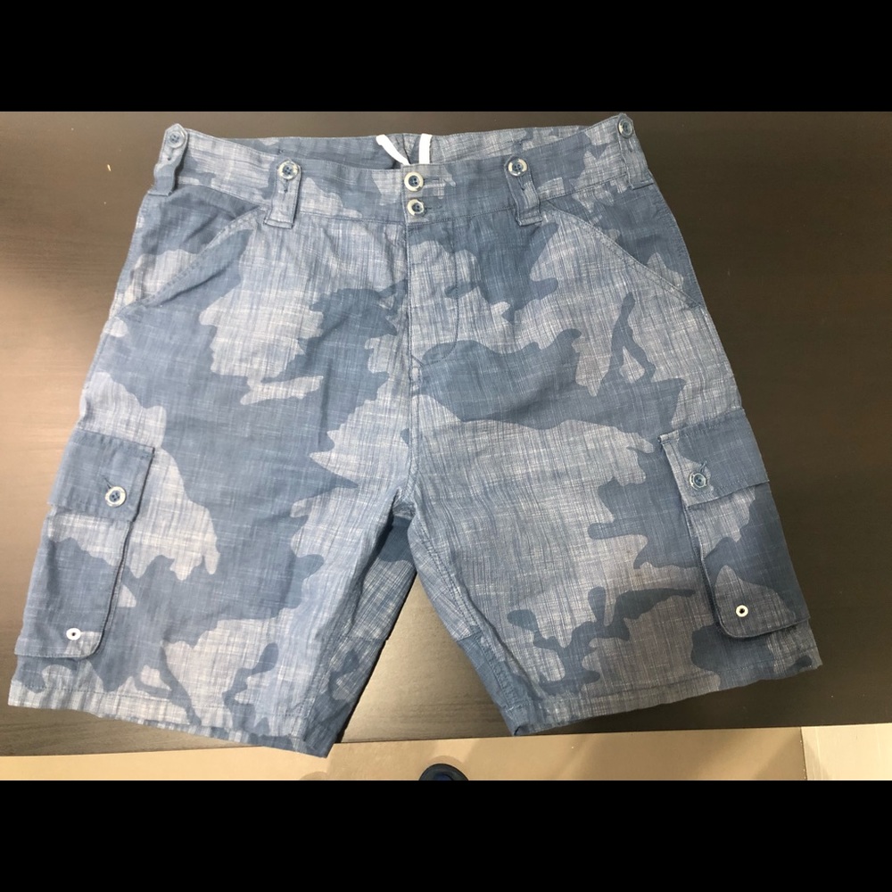 Marshall Artist Blue Camo CargShorts